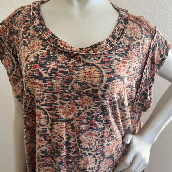 Free People High Tide Dual Print High/Low Top - Picture 5 of 13